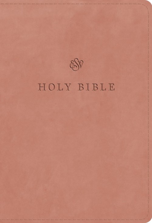 ESV Large Print Compact Bible, Red Letter (TruTone, Blush Rose)