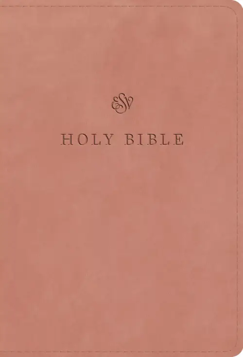 ESV Large Print Compact Bible (TruTone, Blush Rose)