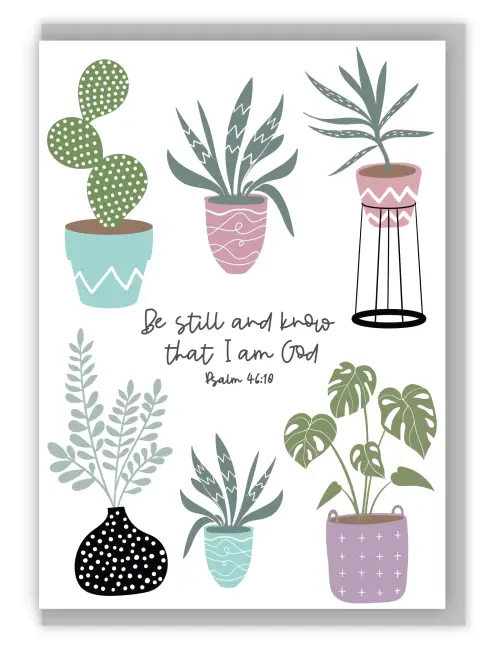 'Be Still and Know' (House Jungle) A6 Greeting Card