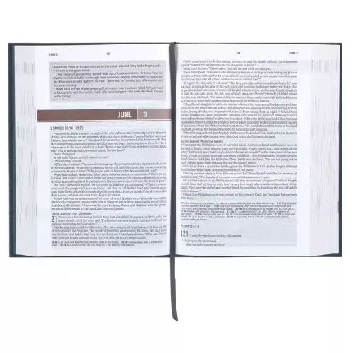 Devotional Bible NLT for Men Hardcover, Navy