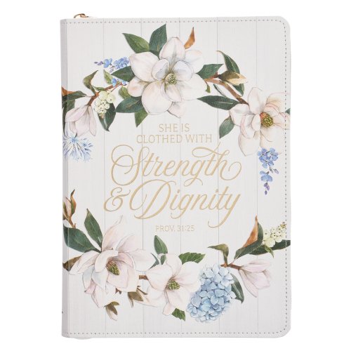 Journal Classic Zip White Strength & Dignity Prov. 31:25