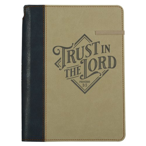 Journal Classic w/Elastic & Pen Holder Trust in the Lord Prov. 3:5