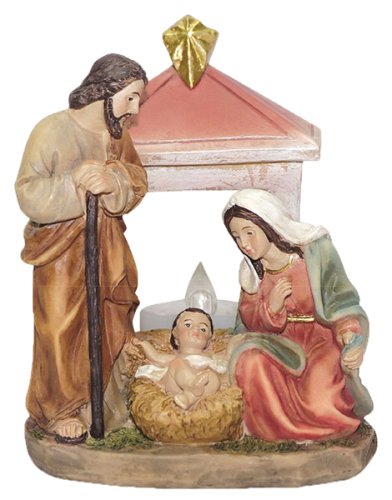 4 1/2" Resin Holy Family Nativity Set