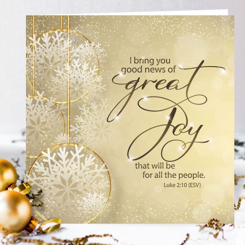 News of Great Joy Luxury Christmas Card (pack of 10)