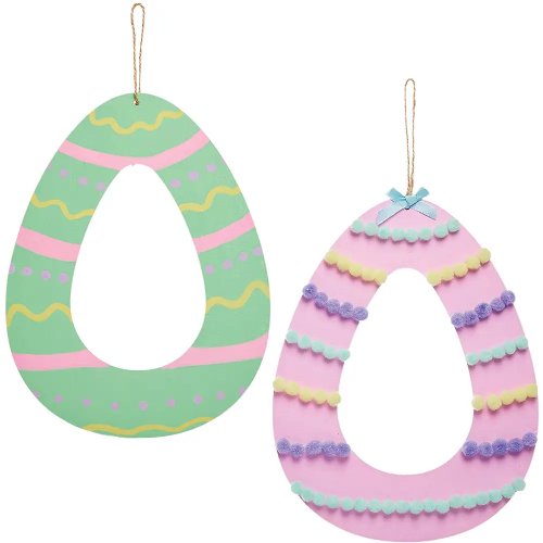 Easter Egg Wooden Wreath Bases