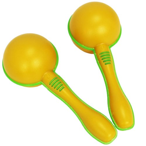 Yellow Plastic Maracas