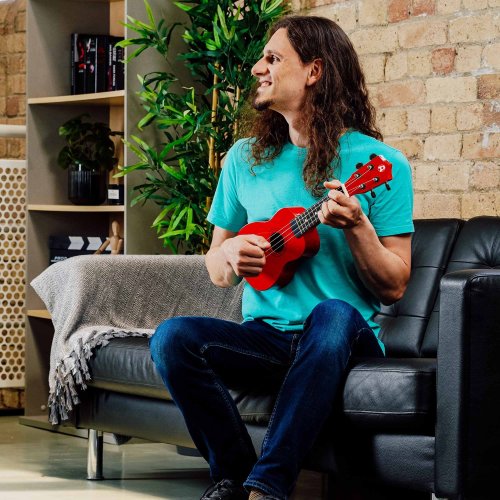 Rocket Series Soprano Red Ukulele With Bag