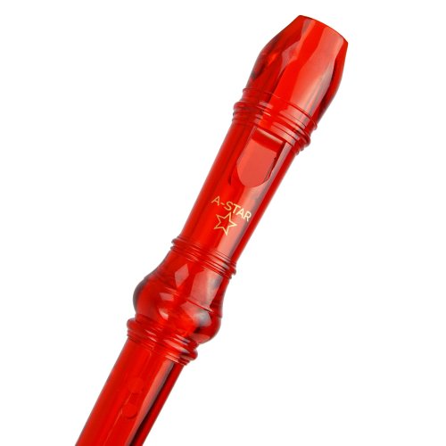 Red Descant Plastic Recorder