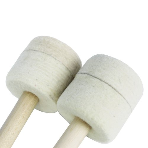 Hard Bass Drum/Gong Mallet Pair