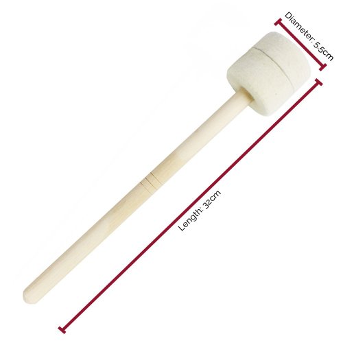 Hard Bass Drum/Gong Mallet Pair