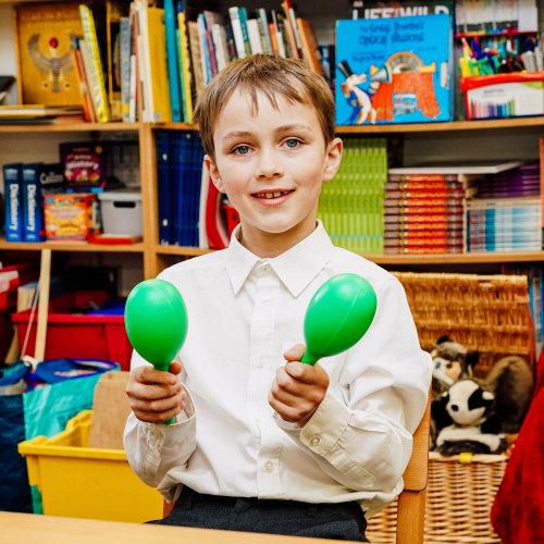 Green Plastic Maracas