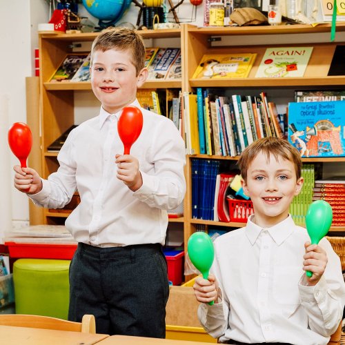 Green Plastic Maracas