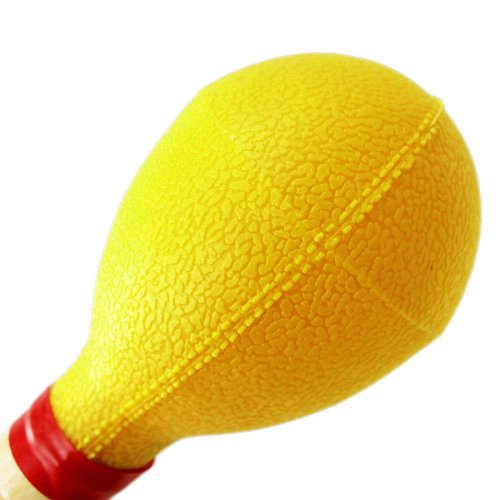 Wood Handled Orange Large Maracas