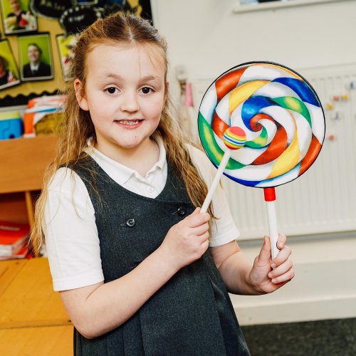 Lollipop Hand Drum with Beater