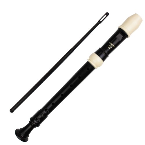 Brown & White Descant Plastic Recorder