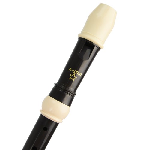 Brown & White Descant Plastic Recorder