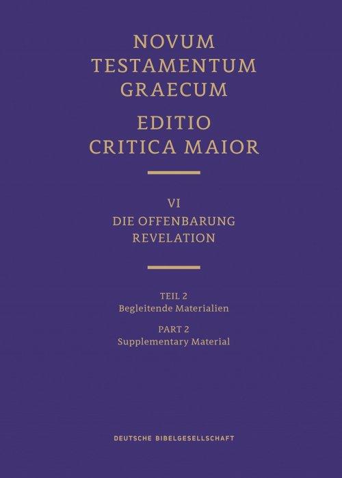 Novum Testamentum Graecum, Editio Critica Maior VI/2: Revelation, Supplementary Material