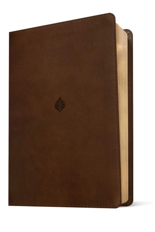 NLT Life Application Study Bible, Third Edition, Large Print (LeatherLike, Rustic Brown Leaf, Red Letter)