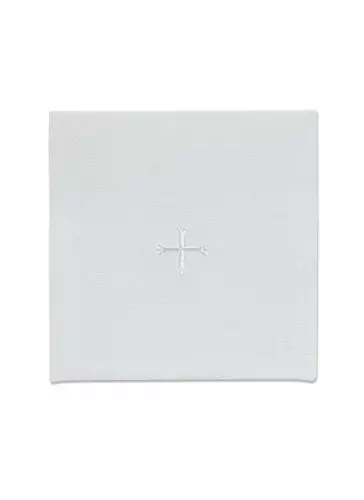 6" x 6" Chalice Pall - Polycotton - White Cross Design