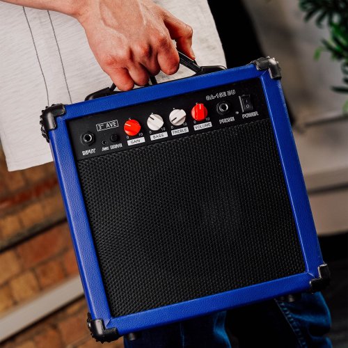 3rd Avenue 15 Watt Electric Guitar Amp - Blue