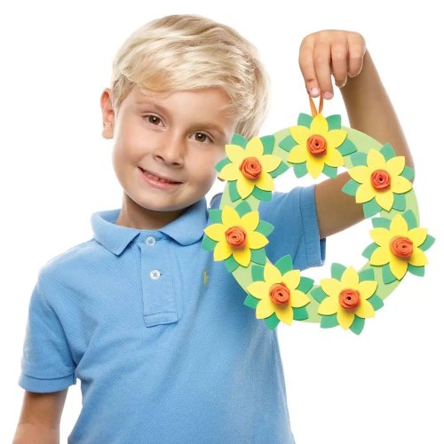 Daffodil Foam Wreath Kits - Pack of 3