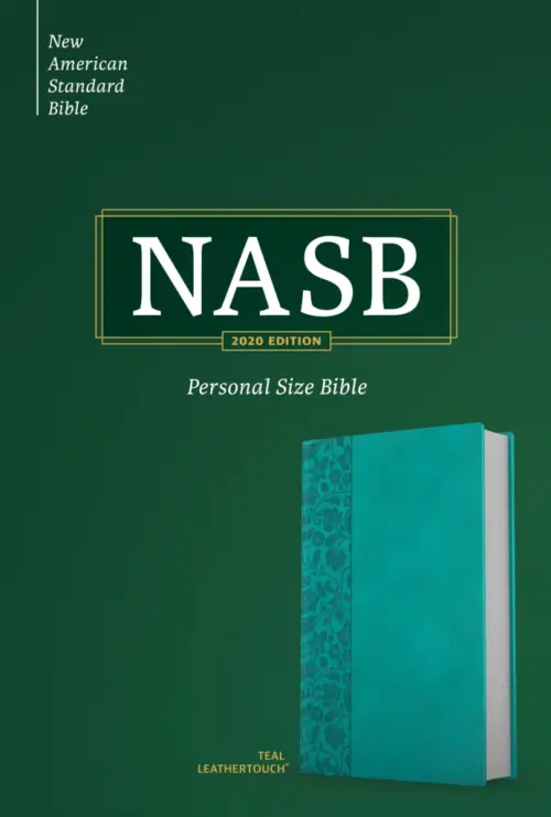 NASB Personal Size Bible, Teal LeatherTouch