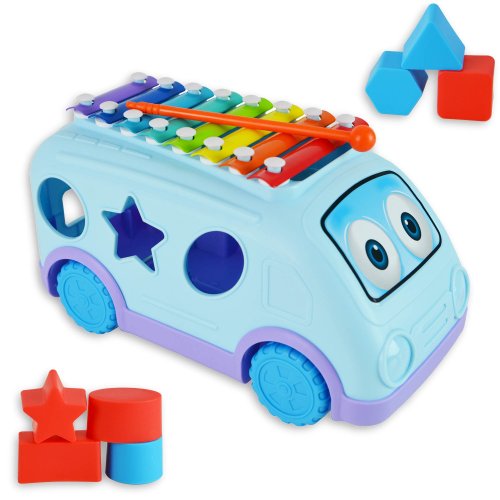 Little Star School Bus Xylophone with Shapes