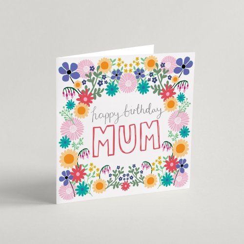 Mum's Happy Birthday Greeting Card