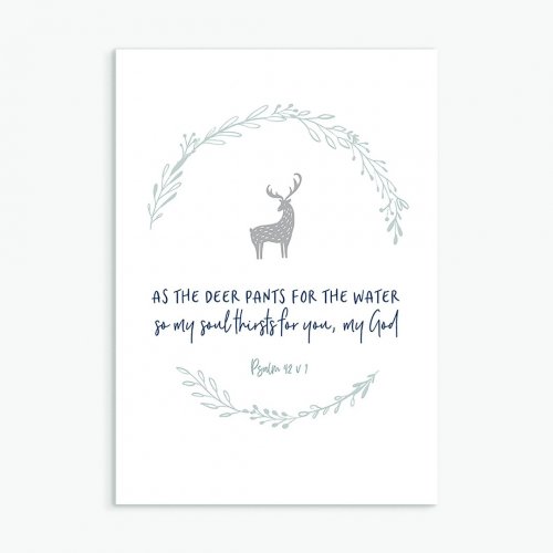 As the Deer Pants for the Water Greeting Card