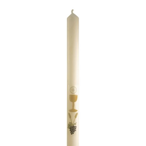 Pack of 6 Rich Ivory Communion candles 12 x 7/8"