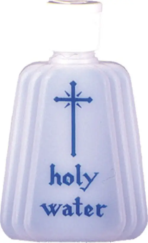 Sprinkle Top Holy Water Bottle with Cross (150ml) - Single