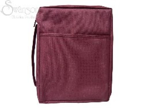 Medium Burgundy Canvas Bible Cover