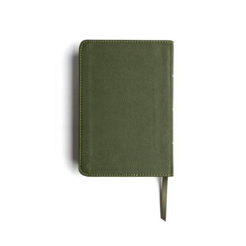 NASB Large Print Compact Reference Bible, Olive LeatherTouch