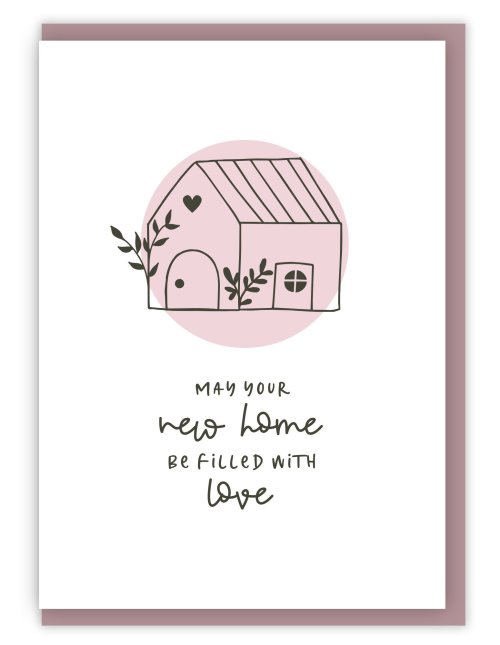 'May Your New Home' (Scandi Home) A6 Greeting Card