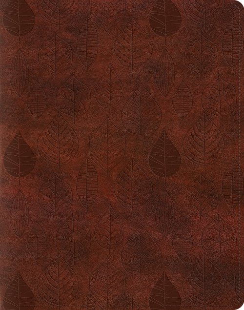 ESV Single Column Journaling Bible (TruTone, Chestnut, Leaves Design)