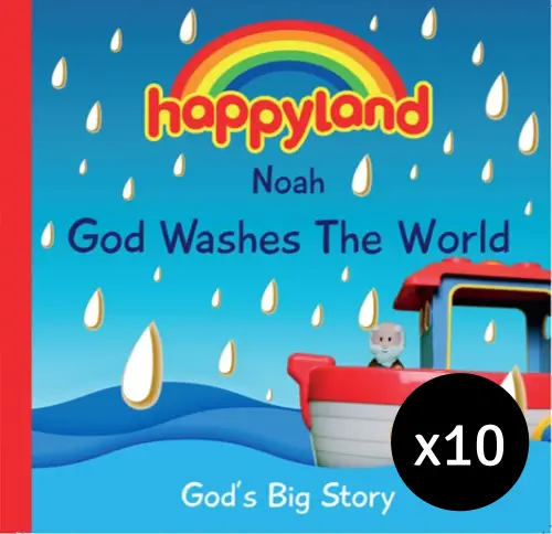 Happyland Noah - God Washes the World - Pack of 10