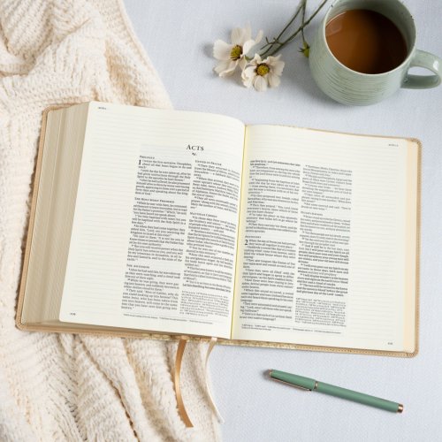 CSB Notetaking Bible, Expanded Reference Edition, Cream SuedeSoft LeatherTouch