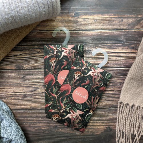 Scented Wardrobe Sachets (Patchouli) With Hook - Jungle Green