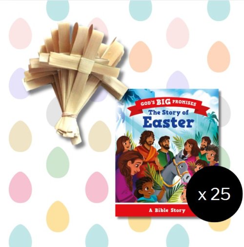 25 x Small Palm Crosses & God's Big Promises: The Story of Easter - Bundle