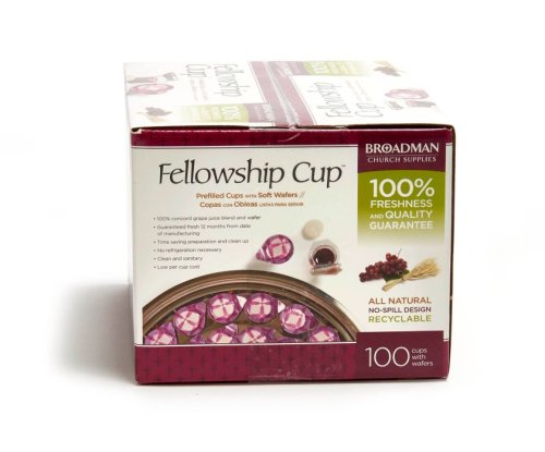 Box of 100 Fellowship Cup / Pre-Filled Communion Cups