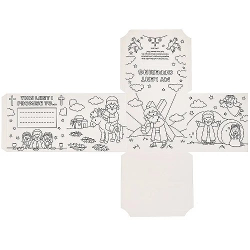 My Lent Colour-in Donation Box - Pack of 4