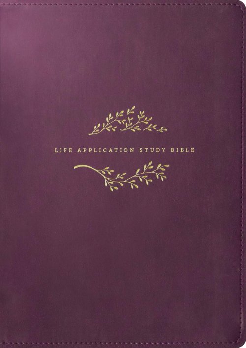 NLT Life Application Study Bible, Third Edition (LeatherLike, Purple, Red Letter)