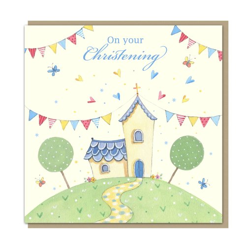 Church Christening Single Card