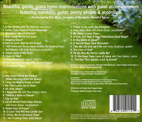 In The Garden: Inspirational Piano Hymns 3CD