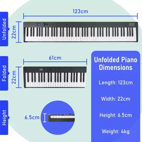 Axus 88 Note Folding Digital Piano