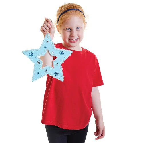 Star Wooden Wreaths Pack of 6