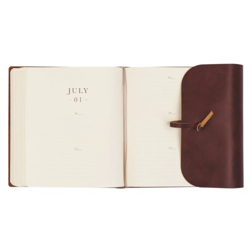 Genuine Leather One Thing I Ask 5-Year Prayer Journal: Luxembourg Theme