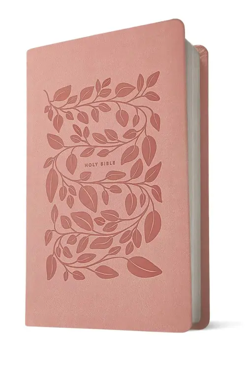 NLT Premium Value Thinline Bible, Filament Enabled (LeatherLike, Dusty Pink Vines)