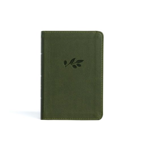 NASB Large Print Compact Reference Bible, Olive LeatherTouch