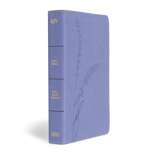 KJV Personal Size Giant Print Bible, Lavender LeatherTouch